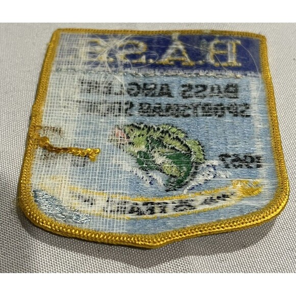 Bass Anglers Sportsman Society Patch 25 years 1967-1992 B.A.S.S. Badge - Picture 2 of 2